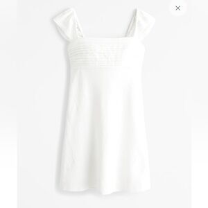 The A&F Emerson Cap Sleeve Mini Dress in White